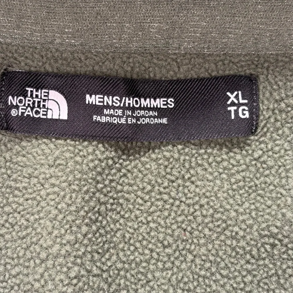 The‎ North Face Quarter Zip Pullover Mens XL Green Heathered Fleece NF0A3SO7
